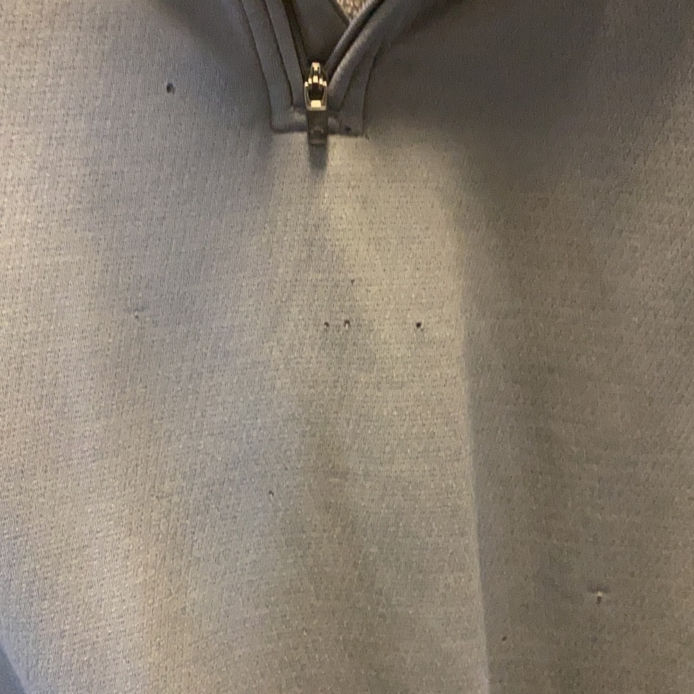 Purple and gray Under armour pull-over, half-zip amour fleece jacket. - Picture 3 of 3